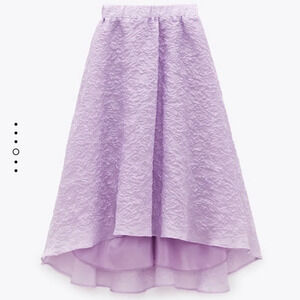 Zara Lavender A-Line Skirt